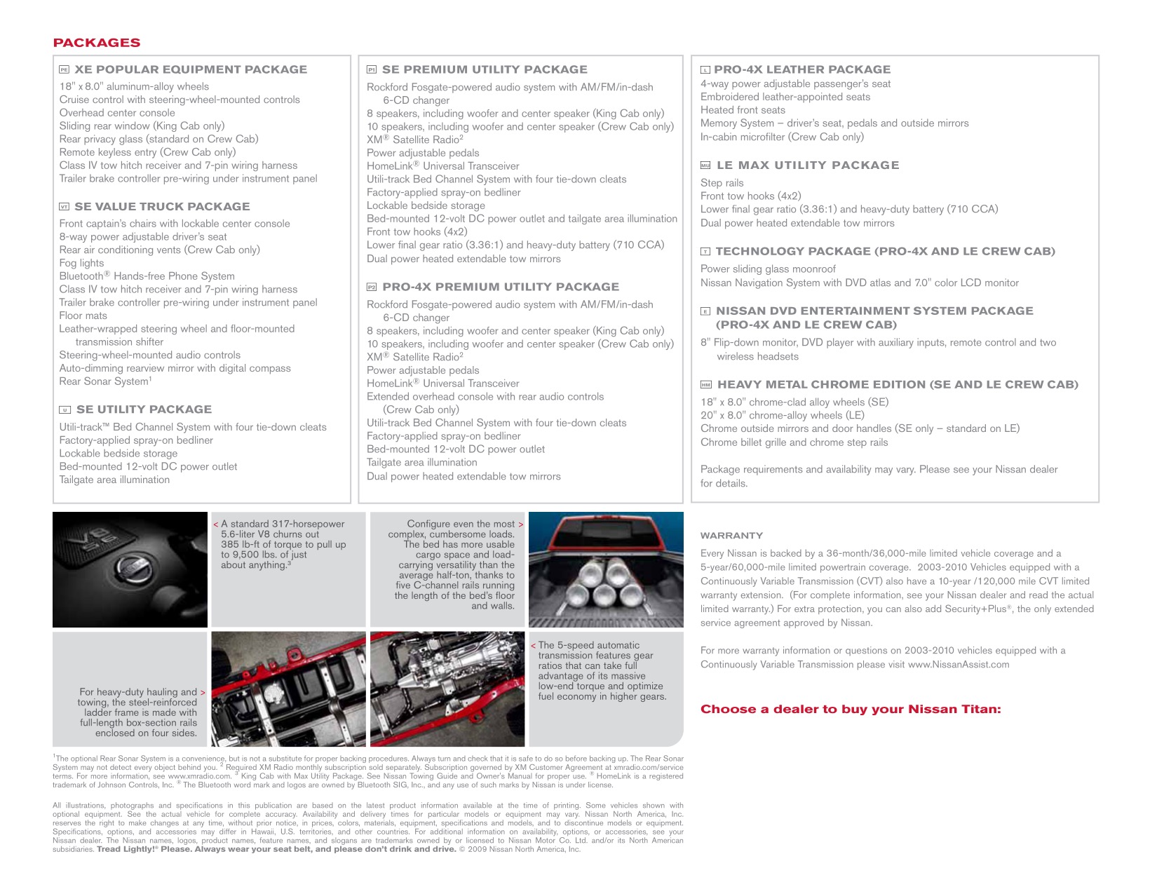 2010 Nissan Titan Brochure Page 4